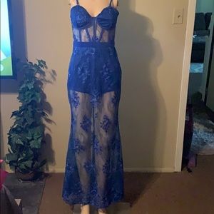 Lace Dress with shorts attached. Runs small